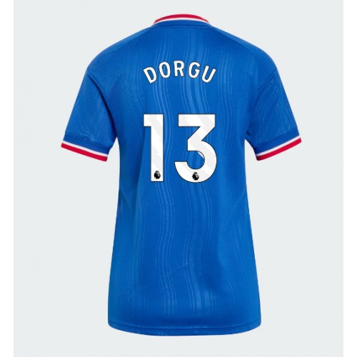 Stroje piłkarskie Manchester United Patrick Dorgu #13 Koszulka Wyjazdowej dla damskie 2026-27 Krótki Rękaw